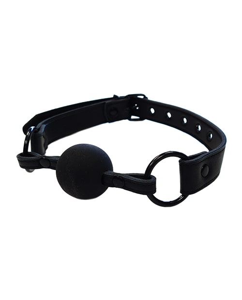 Anaconda Leather Ball Gag by Rouge | Melody's Room
