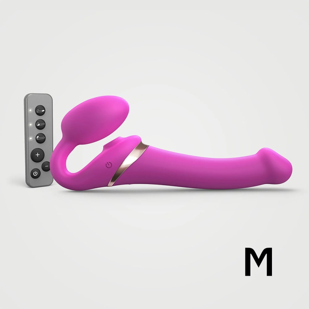 Strap-On-Me Multi-Orgasm 3 Motors Bendable Strap-On w/ Remote Control