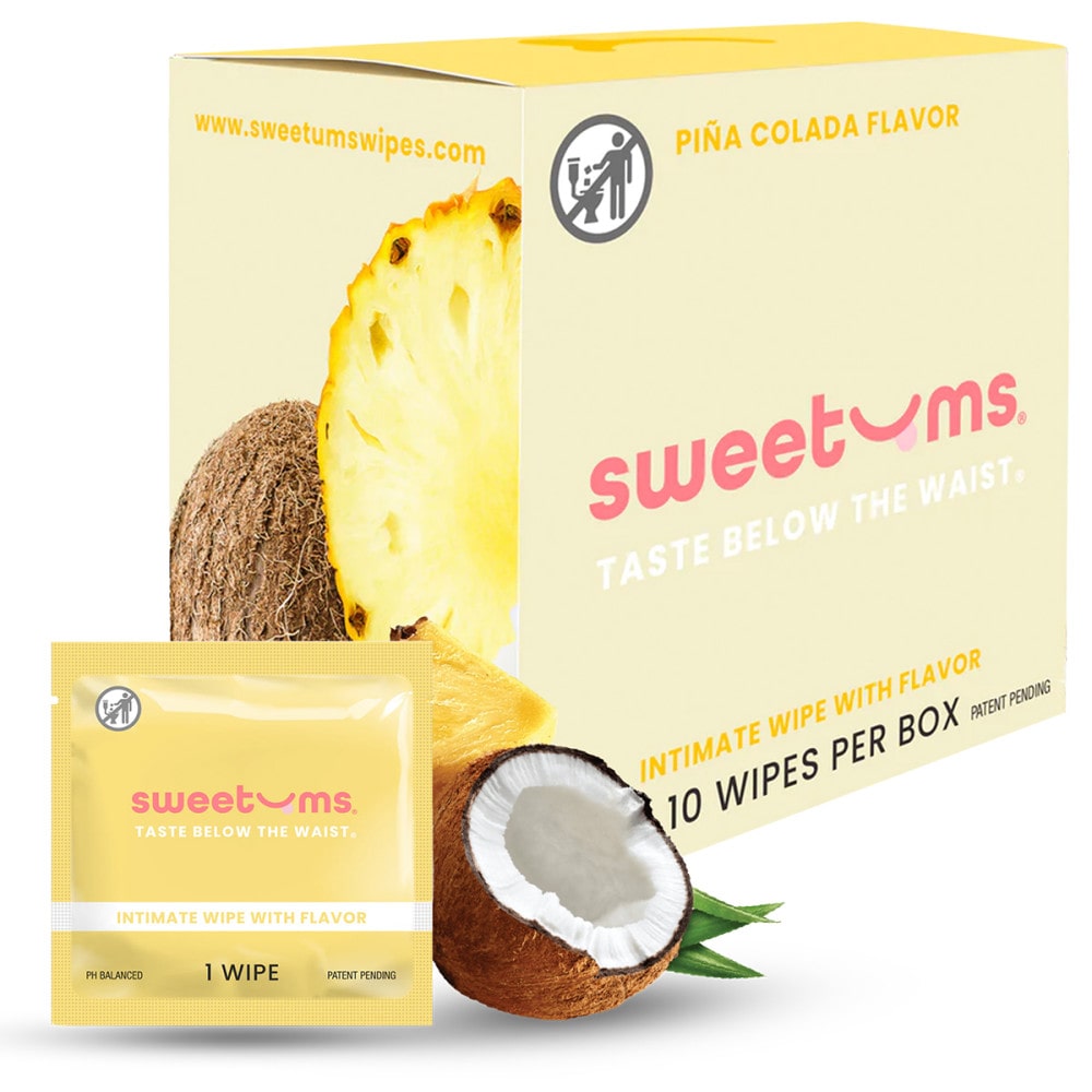 Sweetums Intimate Wipes Pina Colada Flavor | Melody's Room