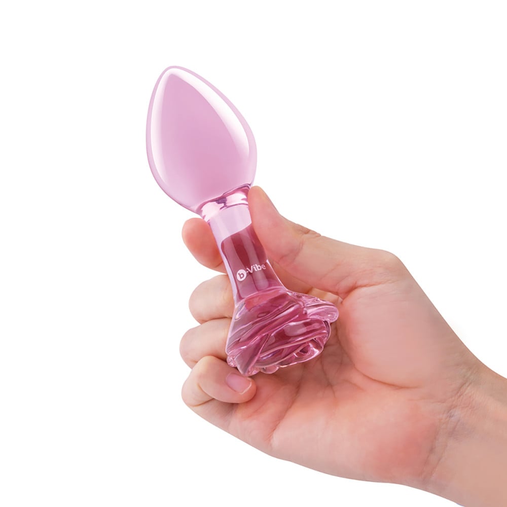B-Vibe Pink Roses Training Plug Set | Melody's Room