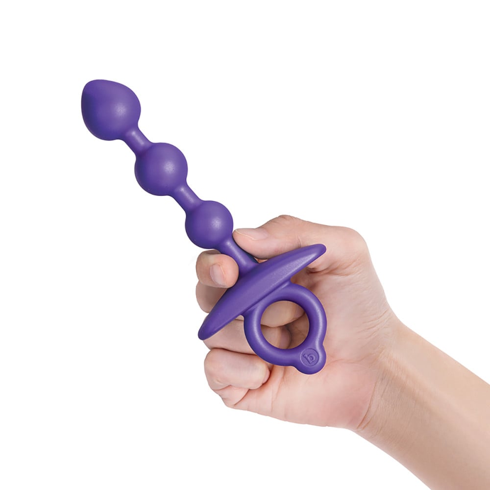 B-Vibe Butties Zip Silicone Anal Bead | Melody's Room