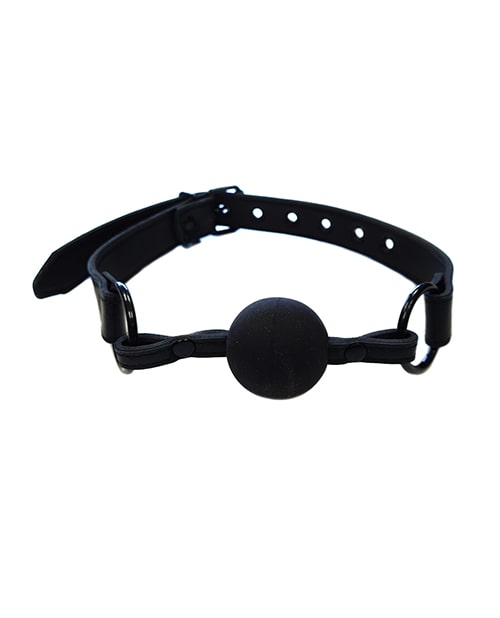 Anaconda Leather Ball Gag by Rouge | Melody's Room