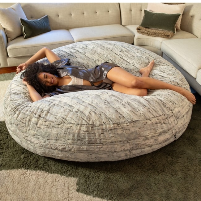 Zeppelin Faux Fur Bean Bag | Melody's Room