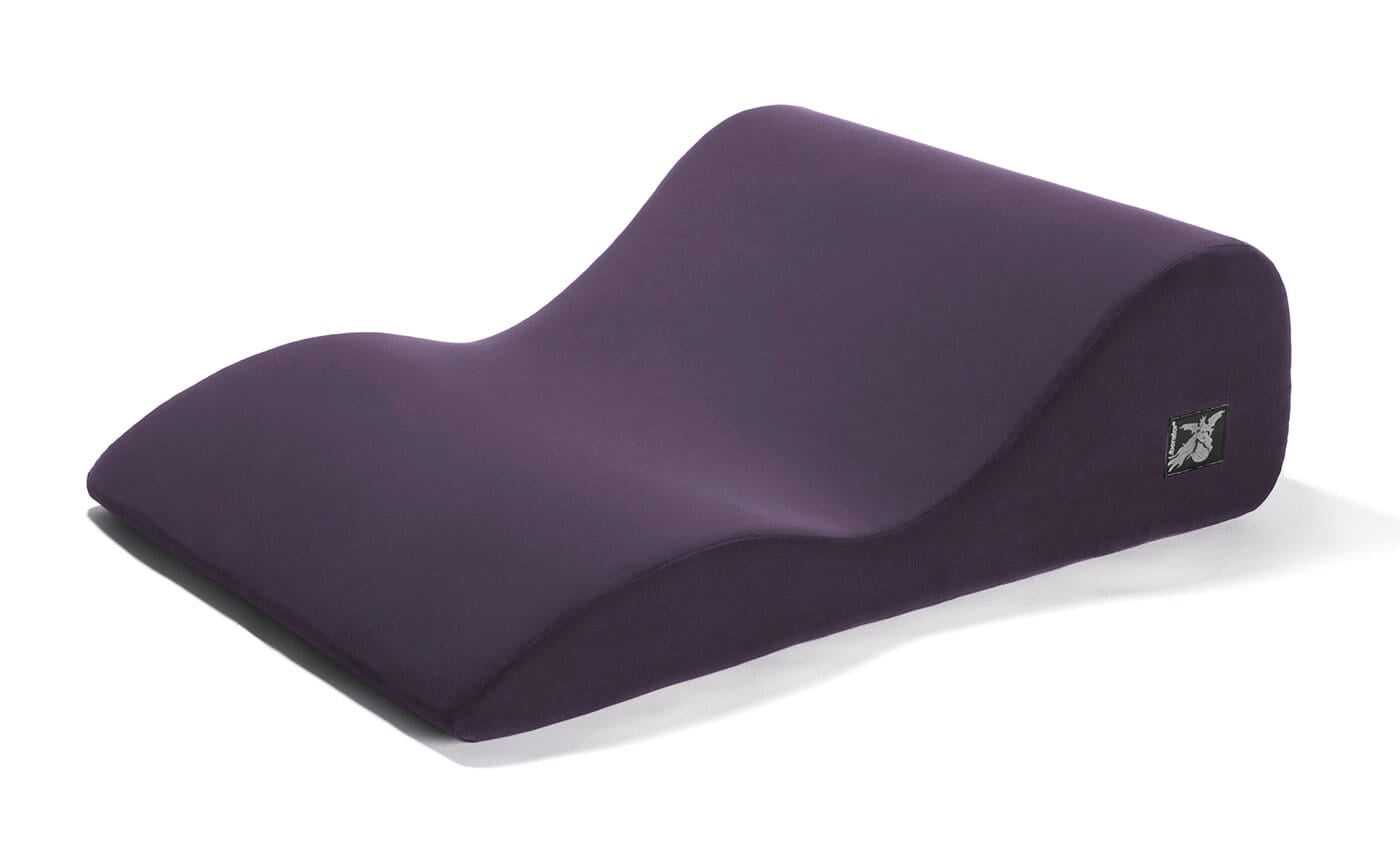 Liberator Hipster Velvish Plum Sex Furniture Wedge - Melody's Room