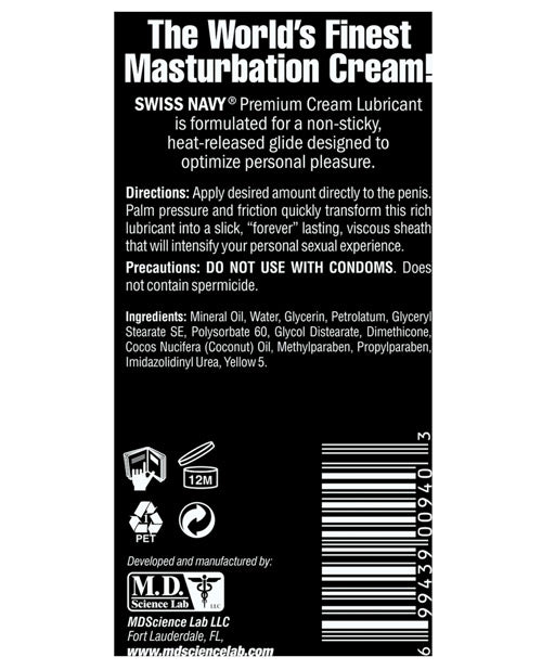 Swiss Navy Premium Masturbation Cream - Melody's Room