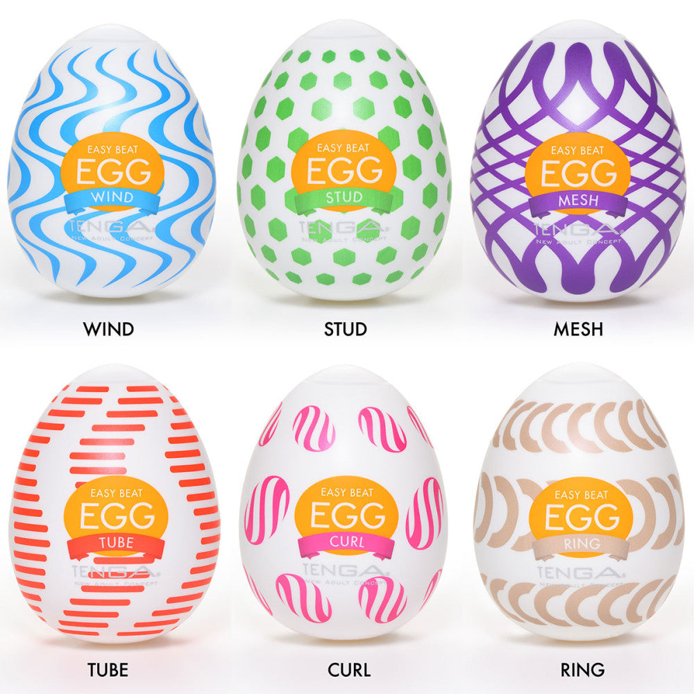 Tenga Easy Beat Egg 6pk - Wonder Men's Stroker - Melody's Room