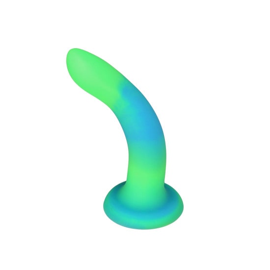 BMS Addiction Glow-in-the-Dark Green Blue Rave 8" Dildo | Melody's Room