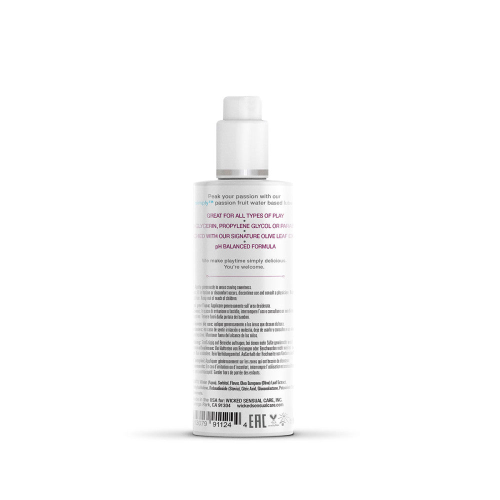 Wicked Simply Aqua Passion Fruit Lubricant - Melody's Room