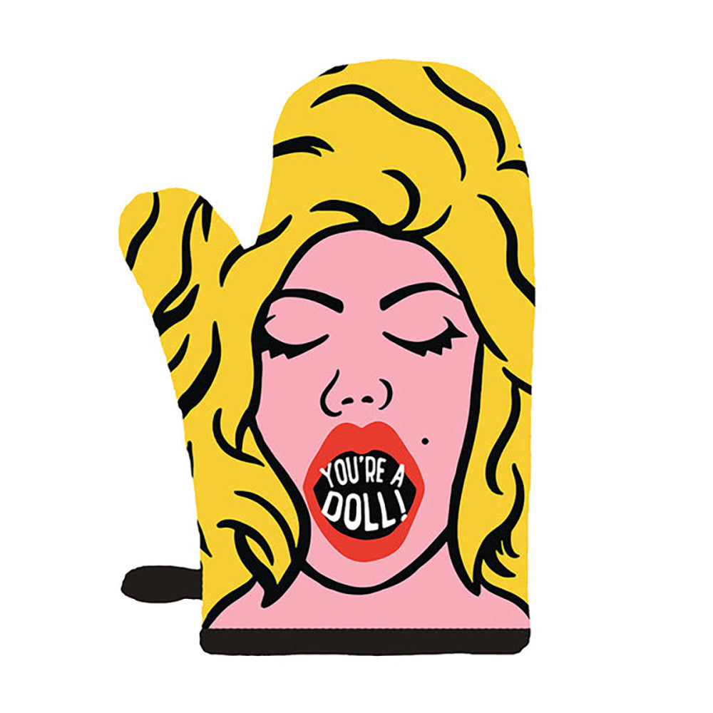Twisted Wares You're a Doll Kitchen Oven Mitt - Melody's Room