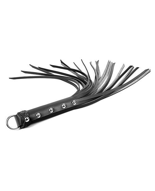 Spartacus Black Leather 30" Strap Whip - Melody's Room BDSM