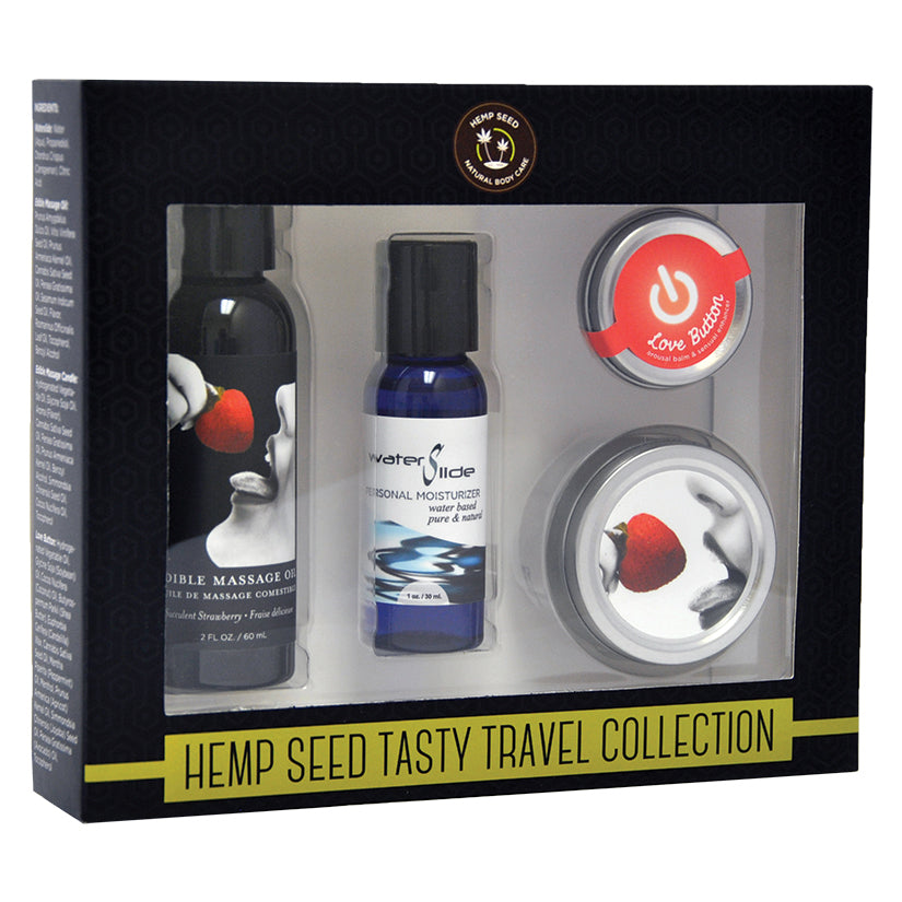 Earthly Body Hemp Seed Tasty Strawberry Travel Collection -  Melody's Room