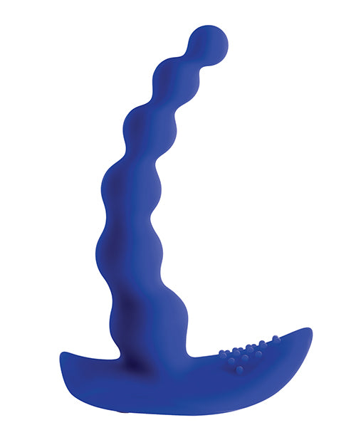 Gender X Blue Beaded Pleasure Anal Beads Vibrator - Melody's Room