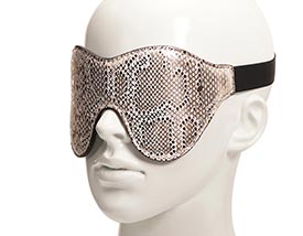 Spartacus White Snakeskin Blindfold - Melody's Room BDSM