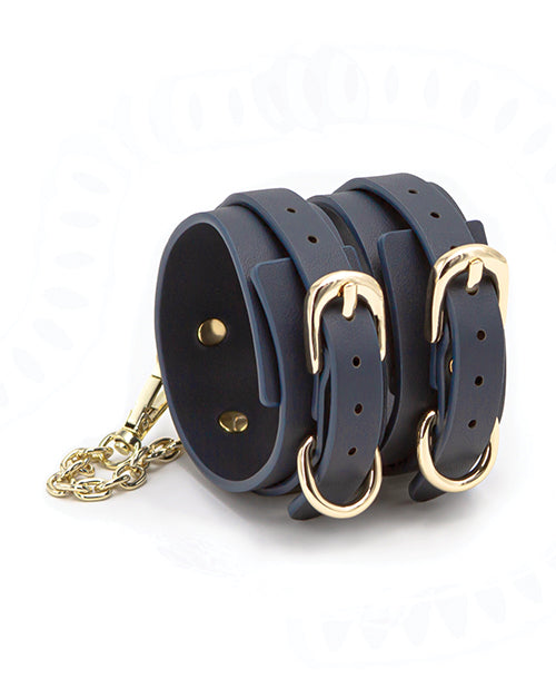 Bondage Couture Blue Vinyl Ankle Cuff - Melody's Room