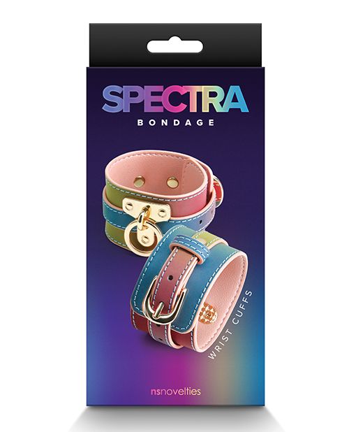 Spectra Rainbow Bondage Wrist Cuffs | Melody's Room