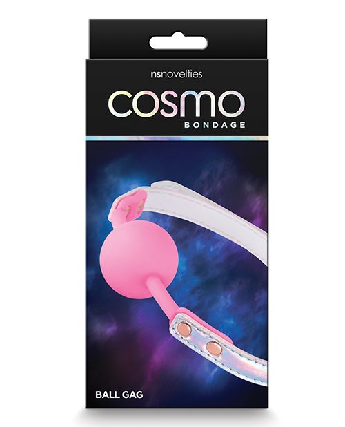 Cosmo Rainbow Holographic Bondage Ball Gag | Melody's Room