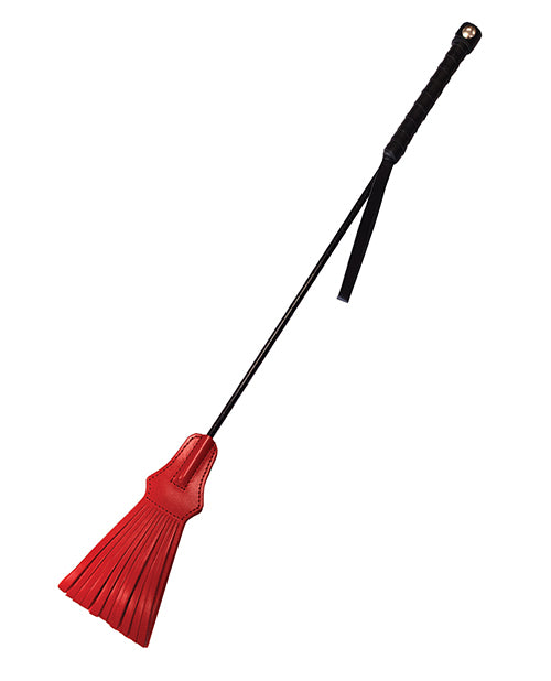Red Leather Tasseled Riding Crop | Melody's Room