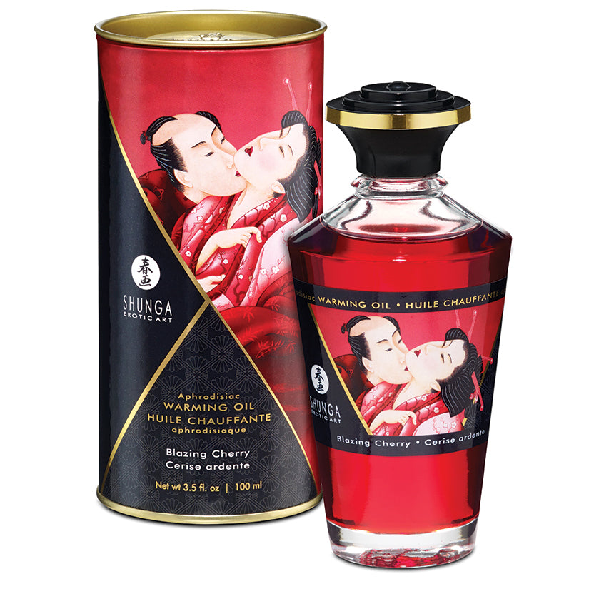 Shunga Aphrodisiac Oil Blazing Cherry Massage Oil - Melody's  Room