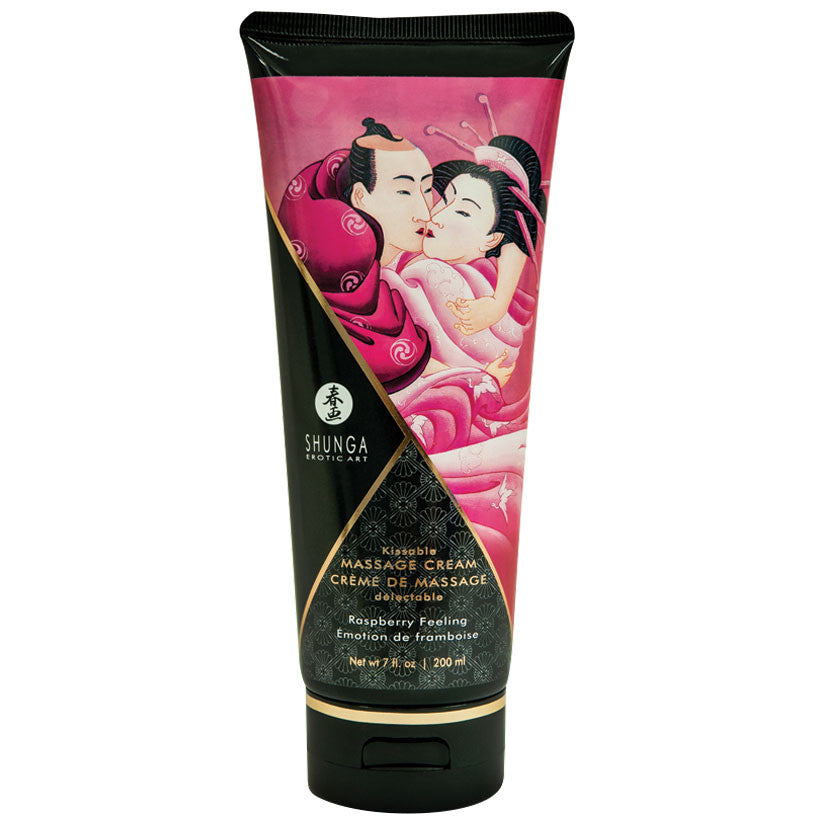 Raspberry Filling Shunga Kissable Massage Cream - Melody's Room Romance Collection