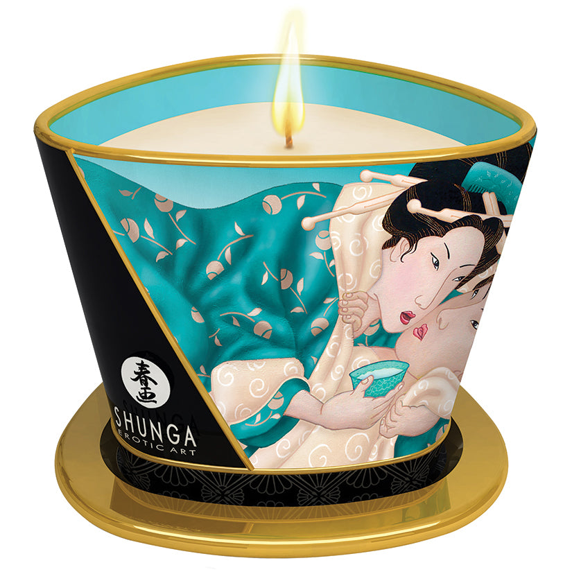 Island Blossom Shunga Massage Candles - Melody's Room Romance Collection