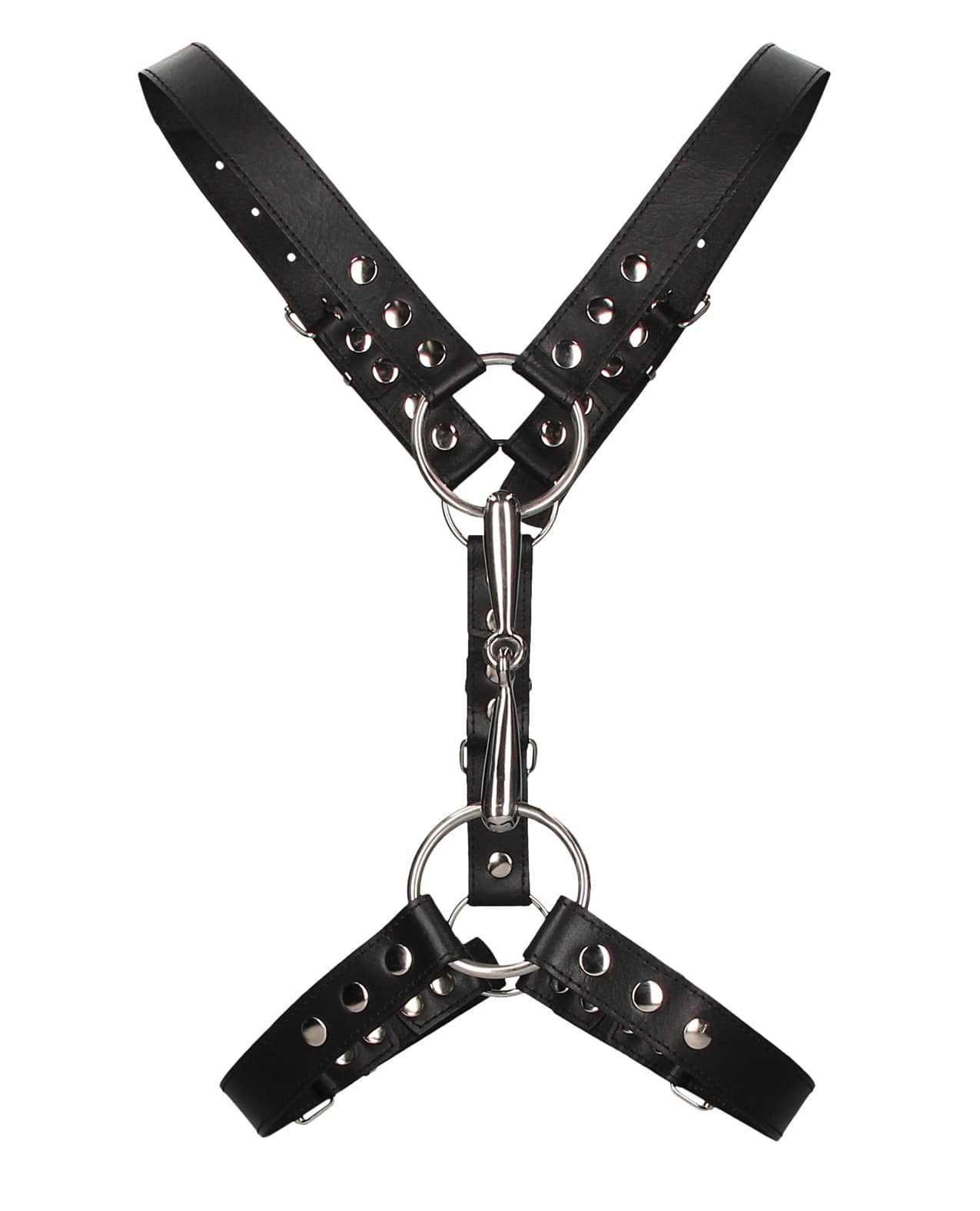 Shots Uomo Men's Harness w/ Metal Bit in Black | Melody's Room