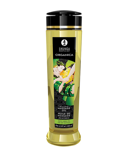 Shunga Organica Kissable Exotic Green Tea Massage Oil - Melody's Room