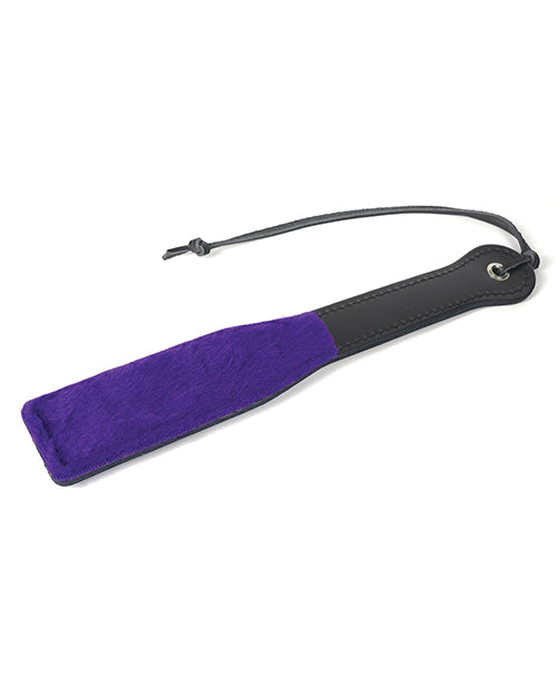 Spartacus 12" Faux Fur Purple Paddle - Melody's Room BDSM