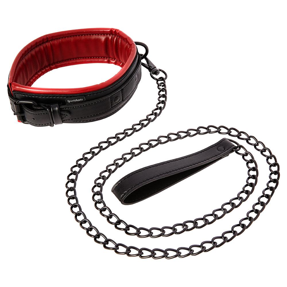 Saffron Collar and Leash - Melody's Room BDSM