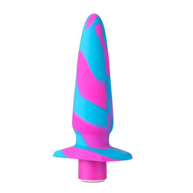 Avant Vibrotize Silicone Vibrating Butt Plug in Fuchsia - Melody's Room Anal Toys