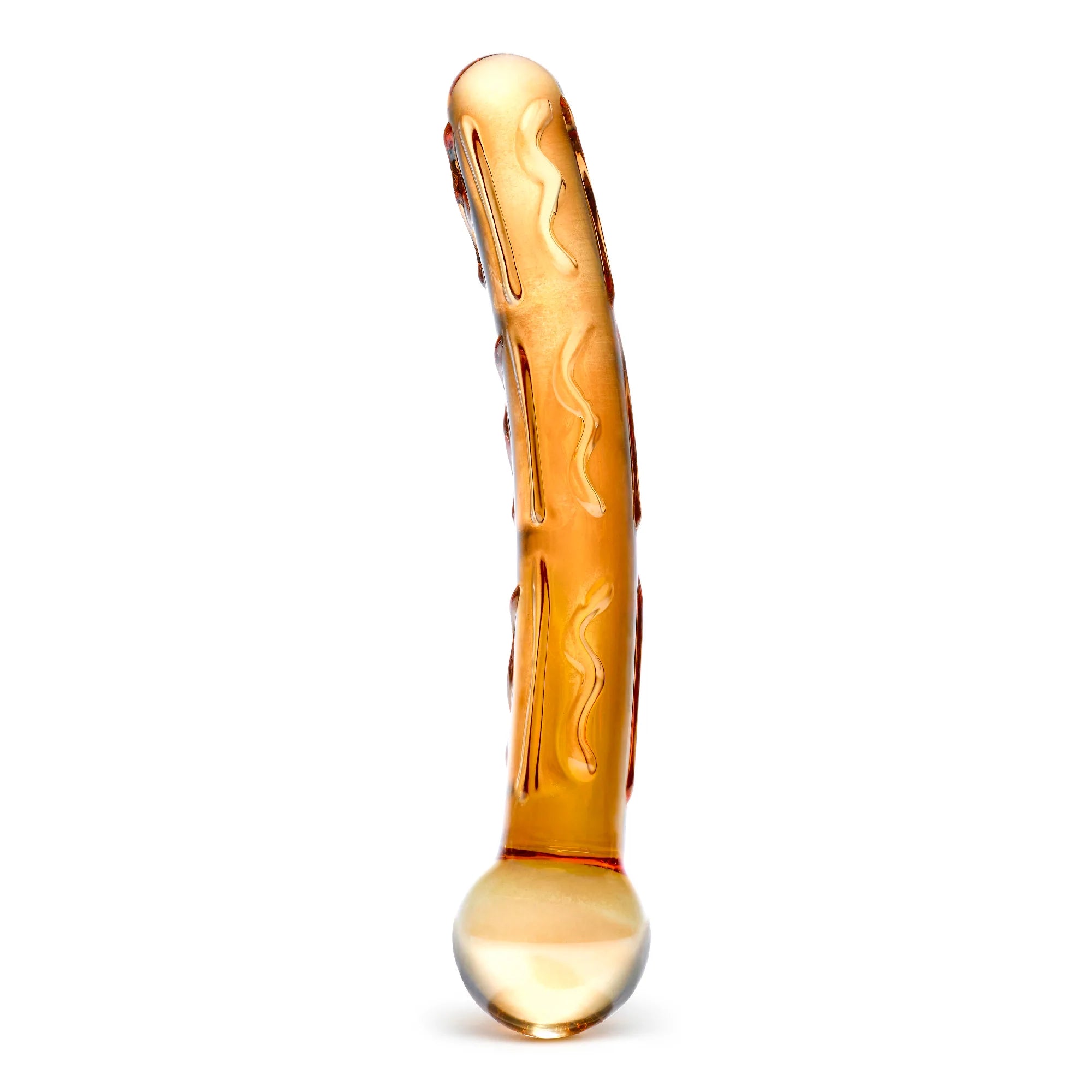 Glas Orange Tickler Glass Dildo 7.5" - Melody's Room