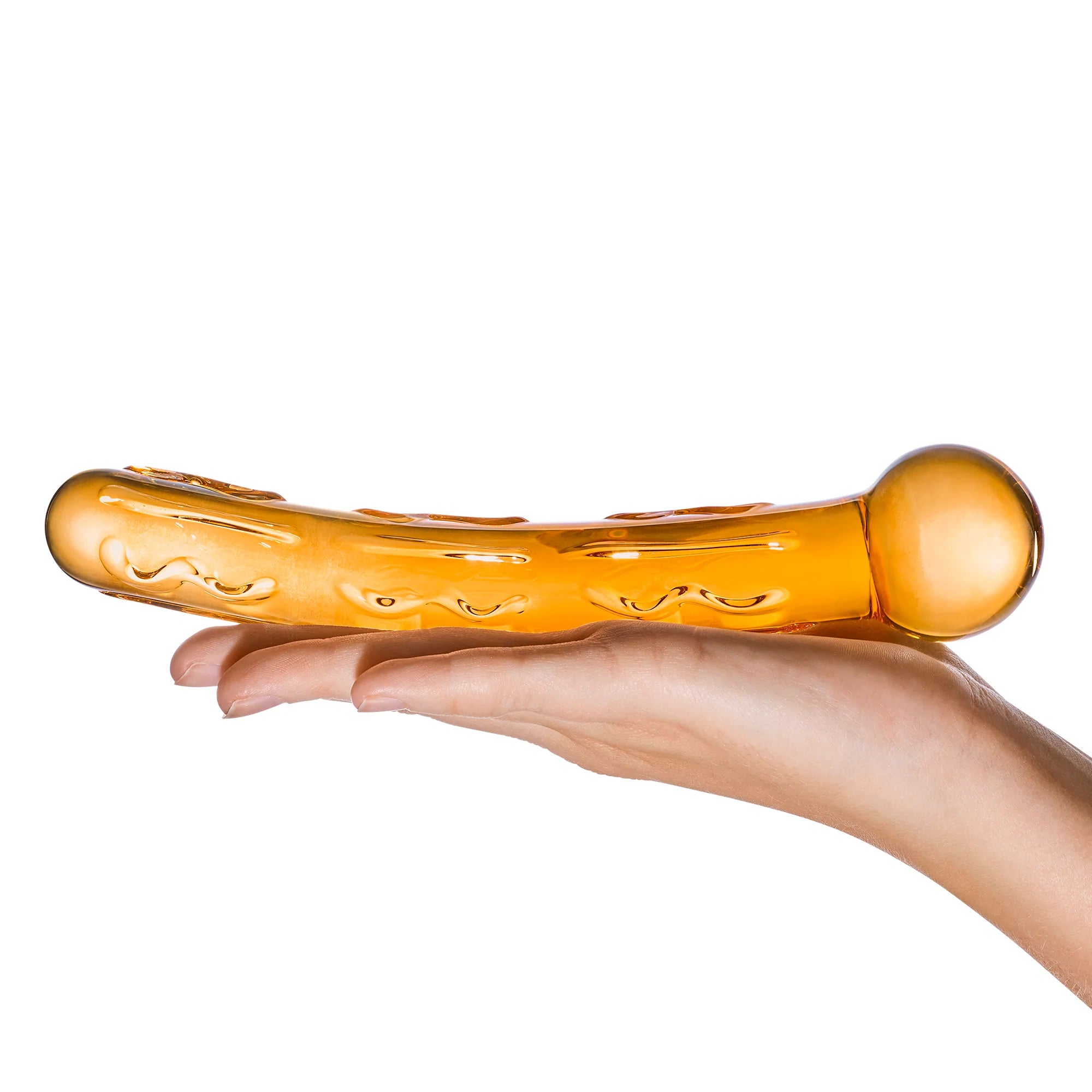 Glas Orange Tickler Glass Dildo 7.5" - Melody's Room