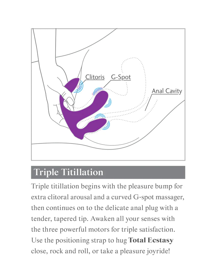 3Some Total Ecstasy Triple Stimulation Vibe - Melody's Room